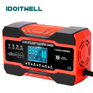 <span class=keywords><strong>Chargeur</strong></span> de batterie intelligent 12V 24V pour camion, moto, voiture, avec réparation par impulsions pour batteries au plomb sèches, AGM, GEL - Product Image 2