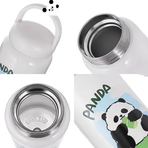 Factory wholesale cute panda series souvenirs companion gift water cup 316 stainless steel men and women portable handle insulat