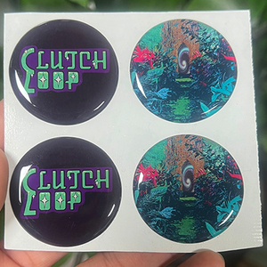 Durable UV Resistant Self-adhesive Custom <b>Logo</b> Printing 3D Crystal Clear Resin Dome Label Decoration Epoxy <b>Sticker</b> - Product Image 2