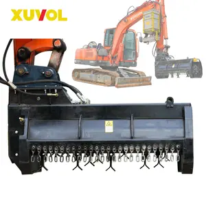 Excavadora Mayal Cortacésped Máquinas agrícolas Mayal Mulcher para cortacéspedes de excavadora de 6 a 9 toneladas | Servicio pesado | Accesorios para excavadoras