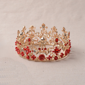 Bijoux de cheveux Halloween strass cristal diadèmes couronne pour <span class=keywords><strong>Queens</strong></span> Corona bijoux de cheveux diadema roi couronne - Product Image 3
