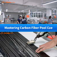 Queue de billard Predator certifiée ISO tige en fibre de carbone de 14mm de haute qualité avec manchon bout à bout en ébène directement de l'usine en Chine