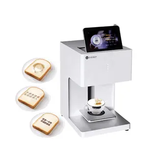 EVEBOT-Impresora de café con foto en color para selfies, impresora imprimible con tableta Wifi para galletas de leche y café, nuevo, para selfis, en color, en color, con wifi