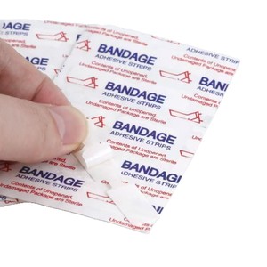 Bandes adhésives de style haltère, blanches, à usage unique, pour petites plaies, fermeture des cicatrices, enfants - Product Image 1