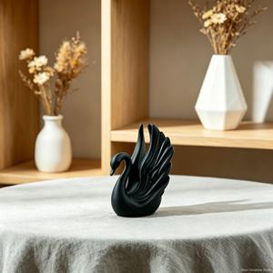 Modern Eco-Friendly Pla 3d Printed Swan Home <b>Decor</b> for <b>Bedroom</b> Center Table - Product Image 4