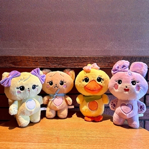 Peluche a forma di coniglio, anatra e gatto da 20 cm (8 pollici) con design simpatico cartone animato, all'ingrosso, per macchine a griffa, regali promozionali, giocattoli morbidi per bambini - Product Image 2