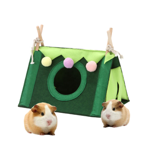 Accessoires pour animaux de compagnie pour rongeurs cochon d'inde Rat hérisson <span class=keywords><strong>Hamster</strong></span> maison cochon d'inde accessoires <span class=keywords><strong>Hamster</strong></span> coton maison petit Animal nid - Product Image 1