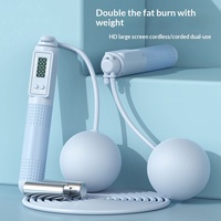Corde à sauter lestée intelligente sans fil en ABS pour adultes, double usage, pour fitness à domicile, personnalisable