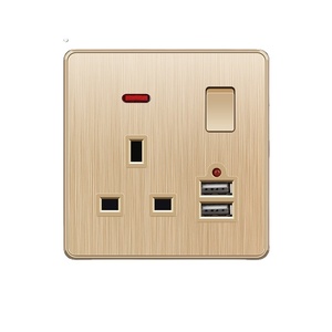 <span class=keywords><strong>Enchufe</strong></span> universal de 3 pines estilo británico, <span class=keywords><strong>enchufe</strong></span> conmutado 16A, <span class=keywords><strong>enchufe</strong></span> eléctrico 13A, enchufes múltiples montados en la pared <span class=keywords><strong>con</strong></span> indicador de alimentación - Product Image 2