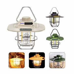 Linterna LED de Camping Multifuncional con Logotipo Personalizado, Recargable por USB, Estilo Retro, Portátil, para Senderismo y Emergencias - Product Image 2