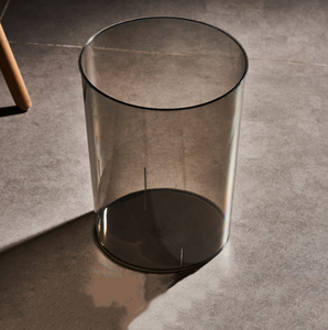 Household Transparent <strong>Trash</strong> Can Light Luxury Paper Basket Lidless <strong>Trash</strong> Can Living Room Simple Large Capacity Waste Paper Can - Product Image 2