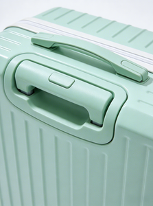 <span class=keywords><strong>Valise</strong></span> à roulettes rose tendance avec porte-gobelet, crochet latéral, compartiment frontal pour ordinateur portable, design moderne et simple - Product Image 2