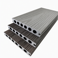 Planches de terrasse en WPC à installation par clic, imperméables, à grain de bois, écologiques, revêtement de sol composite bois-plastique pour cour