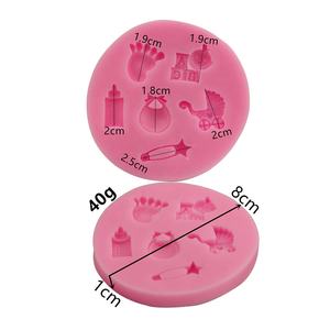 แม่พิม<span class=keywords><strong>พ</strong></span>์เค้กซิลิโคนรูปดาวห้าแฉก ลายการ์ตูนน่ารัก คลาสสิก ยอดนิยม เรียบง่าย สำหรับเด็กทารก ผ้ากันเปื้อน ขวดนม ที่รองเท้าเด็ก - Product Image 2