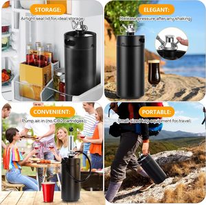 4" Thread Keg <strong>Pump</strong> Tap Mini Keg Dispenser Mini <strong>Beer</strong> Keg Growler Tap Kit Portable Picnic Tap <strong>for</strong> <strong>Home</strong> <strong>Bar</strong> Party <strong>Beer</strong> Hand <strong>Pump</strong> - Product Image 4