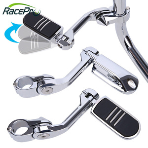 RACEPRO largo ajustable plegable montaje carretera <span class=keywords><strong>pie</strong></span> Peg 1-1/4 "Crash Bar <span class=keywords><strong>pie</strong></span> clavijas para Harley Davidson Street Glide Road King - Product Image 6