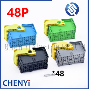 ขั้วต่อรถบรรทุกตัวเมีย48ขาปลั๊ก ECU 2366036-1 2366036-2 2366036-3 2366036-4พร้อมหมุดเทอร์มินัลสำหรับโมดูล <span class=keywords><strong>PTM</strong></span> - Product Image 1