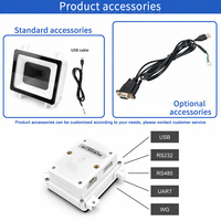 Módulo Escáner de Código de Barras 2D Integrado OEM, Lector de Códigos QR CMOS, Motor de Escaneo USB TTL para Terminales de Autoservicio