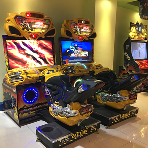 Machine de jeu d'arcade en fibre de verre <span class=keywords><strong>FF</strong></span> Super Bikes 2, simulateur de conduite de moto, jeux de course en ligne, équipement de divertissement intérieur - Product Image 1