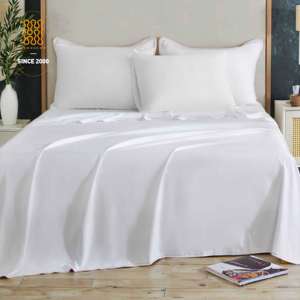 Fabriek Groothandel 5 Sterren Hotel Kwaliteit Wit Polyester/Katoen 250tc Multifunctionele Bulk Flat <span class=keywords><strong>Sheet</strong></span> Met Gekleurde Lijnen Beddengoed - Product Image 2