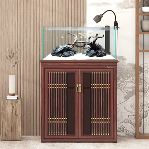 Aquarium carré SunSun HDJ Series Eco Stream avec fond en verre ultra-transparent, filtration et vidange des eaux usées en un clic, pour aquascape d'eau douce - Product Image 5