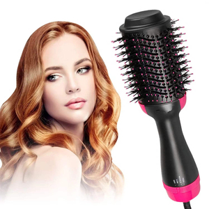<span class=keywords><strong>Brosse</strong></span> coiffante à air chaud tout-en-un : séchage et peignage combinés pour sculpter les cheveux et rehausser la brillance - Product Image 4