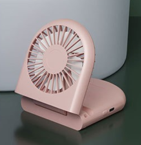 مروحة تبريد محمولة تعمل بالطاقة عبر USB للاستخدام الخارجي، قابلة للطي وقابلة للتركيب على الطاولة، هدية للفتيات، تتميز بثلاث سرعات للرياح، مصنوعة من البلاستيك. - Product Image 6