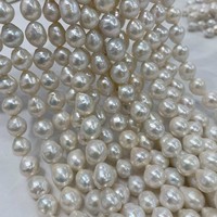 Perles en vrac naturelles Edison de Zhuji, 10-11 mm, presque rondes, pour la fabrication de bijoux DIY, en sachet OPP