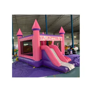 生日快乐儿童滑动弹力屋组合充气弹力屋跳跃城堡组合生日派对