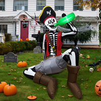Décoration gonflable de pirate pour Halloween, personnalisée par Ourwarm, pour les fêtes d'Halloween