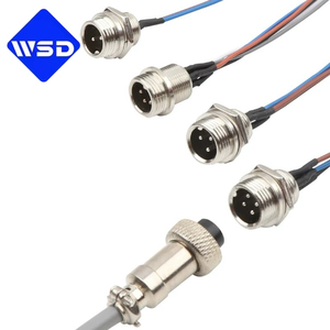 Câble de connexion aviation étanche WSD Factory OEM personnalisé GX12 GX16 à joint de bout, 2-10 broches, faisceau de câblage - Product Image 4