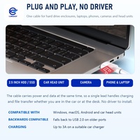 Câble USB-A vers USB-C LUNGKAY USB 3.2 Gen 1 5 Gbps 3A pour charge rapide et transfert de données, compatible avec les boîtiers de disques durs, OEM ODM, logo personnalisé