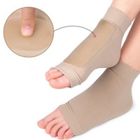 Chaussettes de Massage à bandes élastiques Sebs, coussinet de pied protecteur de talon, chaussettes de Compression à manches rembourrées