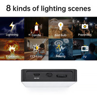 GVM Mini Panneau lumineux portable rechargeable RGB bicolore pour appareil photo, équipement d'éclairage vidéo LED pour la photographie professionnelle