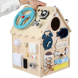 Juguete Montessori, Tablero de Actividades, Casa de Madera para Niños, Tablero de Actividades Montessori, Juguete de Aprendizaje de Habilidades para la Vida, Regalo - Product Image 3