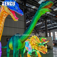 Lanterne de dinosaure pour parc extérieur, décoration de vacances, lanterne étanche avec lumière