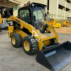 Minicargadora CAT246D usada, original de fábrica japonesa, venta directa de fábrica.  Cargadora compacta de dirección deslizante CAT 246D, CAT 262D de segunda mano. - Product Image 2