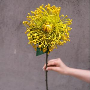 Arreglo Floral de Seda Amarilla al por Mayor, <span class=keywords><strong>Planta</strong></span> Artificial de Tallo Único a Juego para Decoración de Bodas, Hogar y Eventos - Product Image 6