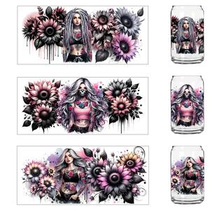 Autocollants en vinyle thermocollant pour gobelets UV DTF - Personnalisables pour gobelets de 16 oz et 20 oz, verre, tasses en céramique, <span class=keywords><strong>prix</strong></span> d'usine en gros - Product Image 2