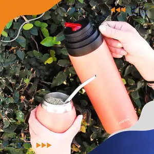 1l Argentina Yerba Mate Thee Thermos Dubbele Wand Ss304 Geïsoleerde Yerba Mate Cup Met Bombilla Kits Set