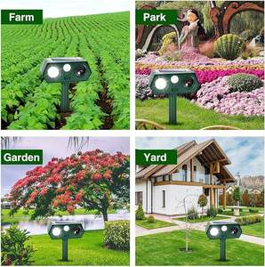 Nouveau <span class=keywords><strong>répulsif</strong></span> à ultrasons pour animaux d'extérieur, dispositifs répulsifs pour cerfs avec lumière clignotante <span class=keywords><strong>répulsif</strong></span> ultrasonique pour chat Skunk Squirrel - Product Image 6