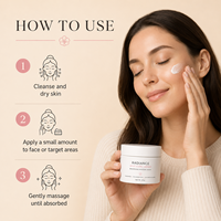 Crème hydratante éclaircissante pour le visage à la niacinamide et à l'alpha arbutine pour unifier le teint et atténuer les taches brunes – Soin quotidien de la peau du visage