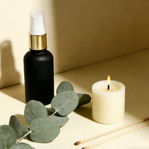 Matte Black <b>Glass</b> Screen Printed Customizable <b>Spray</b> Bottle Luxury Home Fragrance Travel Cosmetics 5ml-100ml Empty - Product Image 2