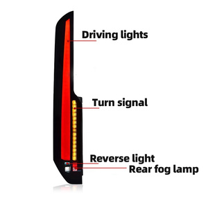 Đèn hậu LED kiểu dáng thể thao cho <span class=keywords><strong>Ford</strong></span> Transit V362 2016-2022, thay thế đèn chạy ban ngày DRL, đèn chiếu sáng kiểu Projector, nâng cấp ngoại thất - Product Image 4