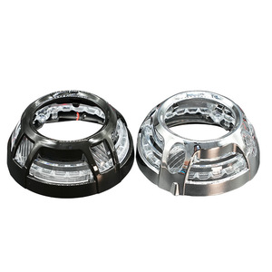 ไฟหน้า LED ขนาด 3 นิ้ว สำหรับ Porsche Panamera พร้อมวงแหวน Angel Eye และฝาครอบเลนส์แบบ Dual Beam สำหรับดัดแปลงอัพเกรดรถยนต์ Porsche 12V - Product Image 1