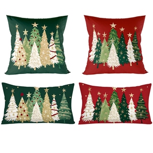 <strong>Christmas</strong> Snowman Print Peach Skin Pillowcase and Car <strong>Cushion</strong> <strong>Cover</strong> <strong>Christmas</strong> Theme Square Shape <strong>Christmas</strong> Tree Pillow <strong>Covers</strong> - Product Image 4
