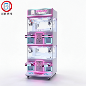 Machine à griffes à monnayeur avec construction en métal et acrylique, logo personnalisable, jeux de distribution de cadeaux, garantie 1 an, version anglaise - Product Image 1