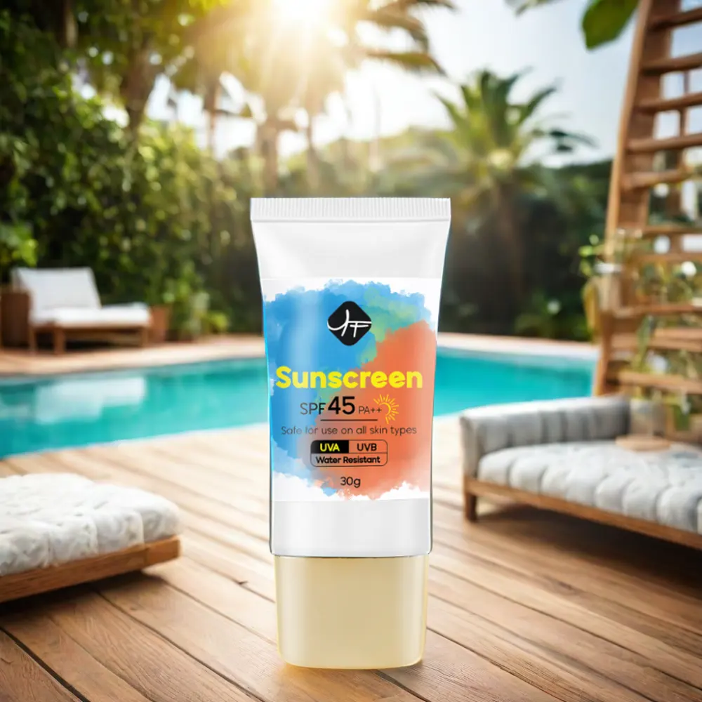 YF-crema solar para el cuidado del cuerpo y la cara, crema solar hidratante blanqueadora, anti-uv, fps 45 50, venta al por mayor