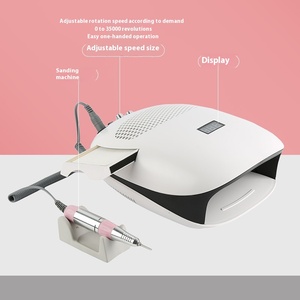 Machine à ongles 3 en 1, 140W, collecteur de poussière, lampe UV LED, haute puissance, ABS, équipement multifonctionnel pour manucure et salon de beauté - Product Image 4
