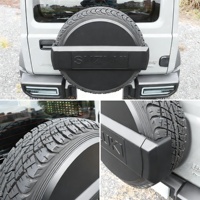Housse de roue de secours avec logo ABS pour Suzuki Jimny JB64 2018 2019 2023 2024 2022 Jimny JB74 Accessoires 3 portes 5 portes JC74